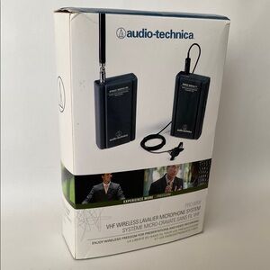 Audio Technica VHF Wireless Lavalier Microphone System